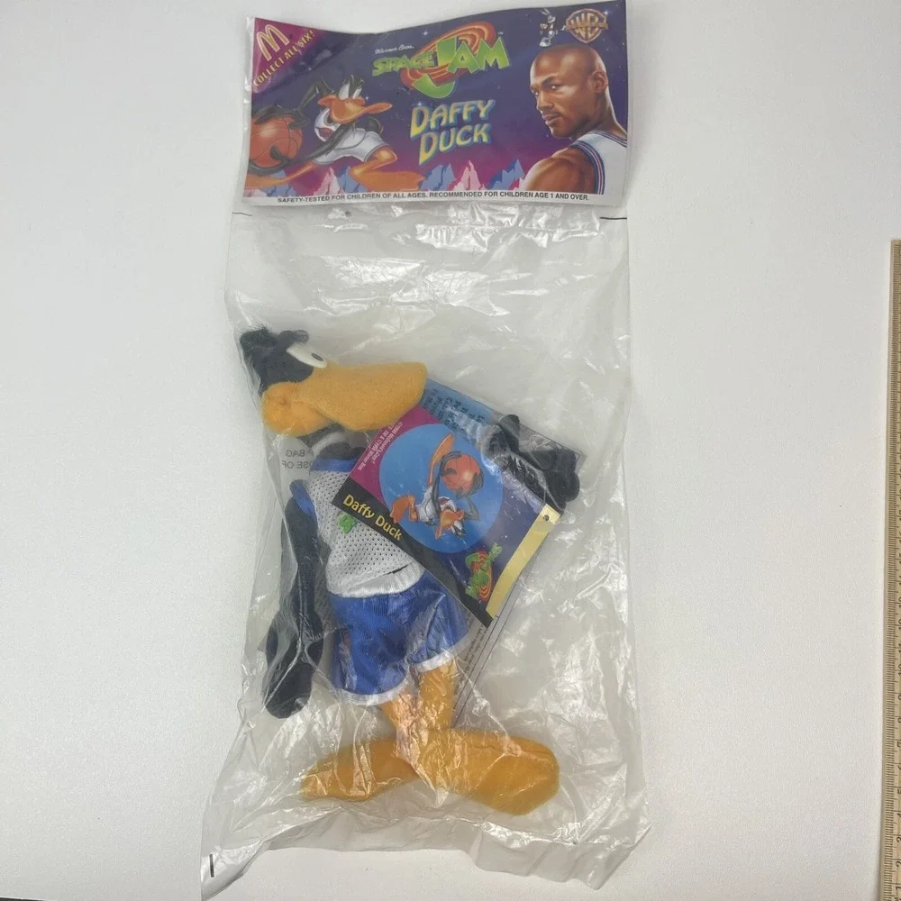 Vintage 1996 Space Jam Daffy Duck Plush Toy McDonalds‎ Looney Tunes